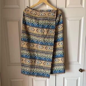 Susan Bristol | Vintage wrap skirt. 12P. Southwest. Desert boho. Cowgirl. Aztec